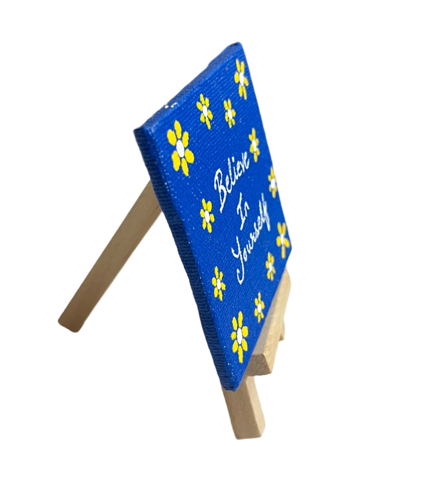 Mini Canvas Painting with Easel Stand