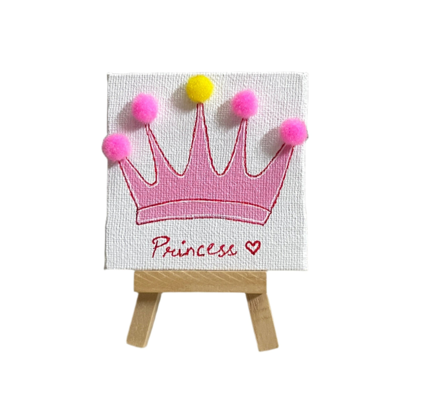 Mini Canvas Painting with Easel Stand