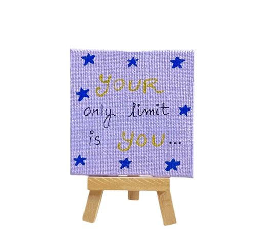 Mini Canvas Painting with Easel Stand