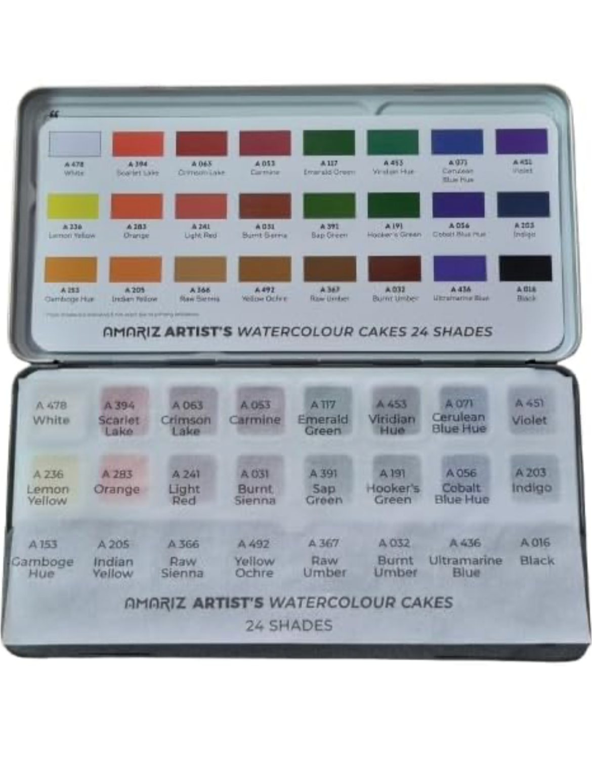 Doms Amariz Artist's Water Colour Cakes | 24 Shades