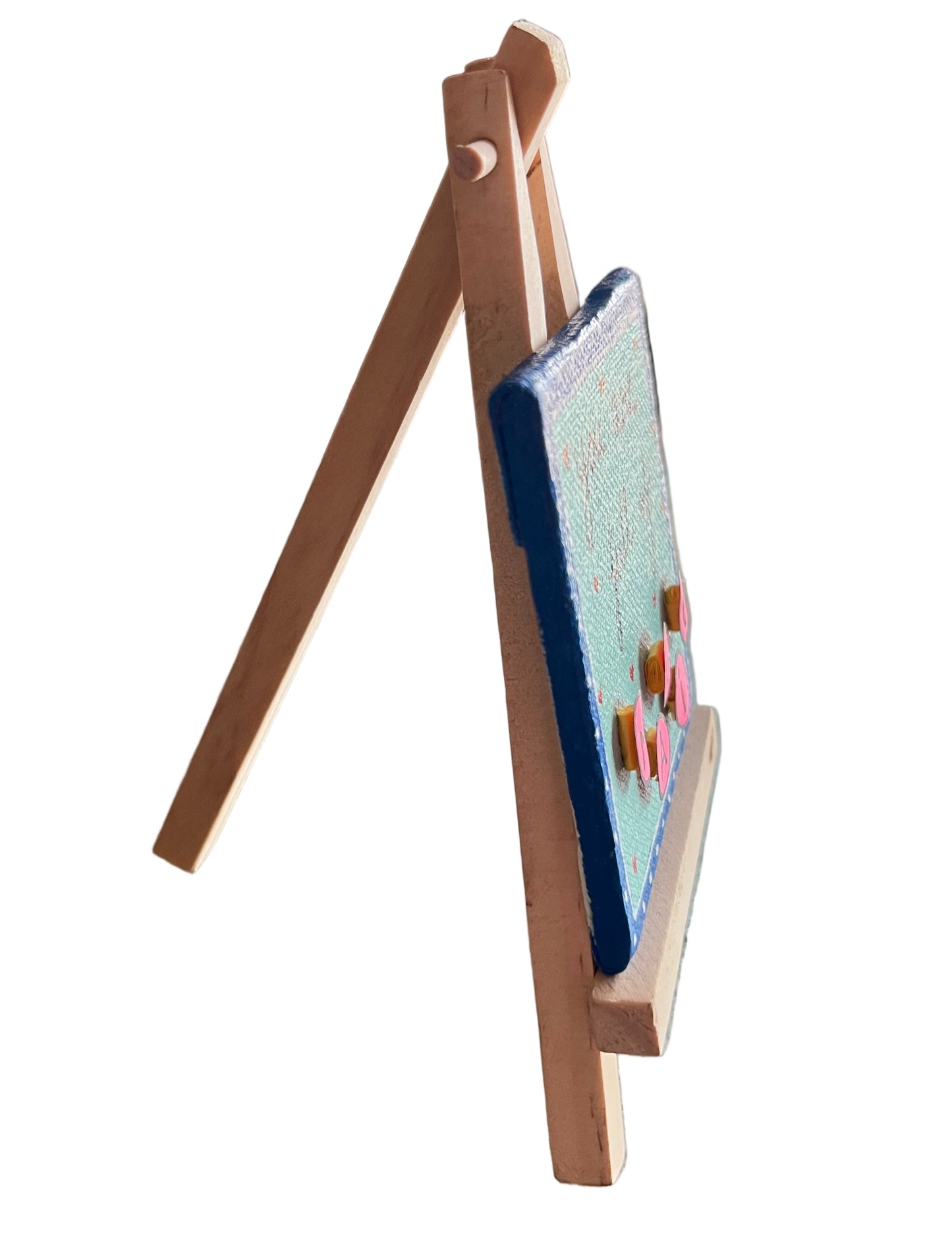 Mini Canvas Painting with Easel Stand