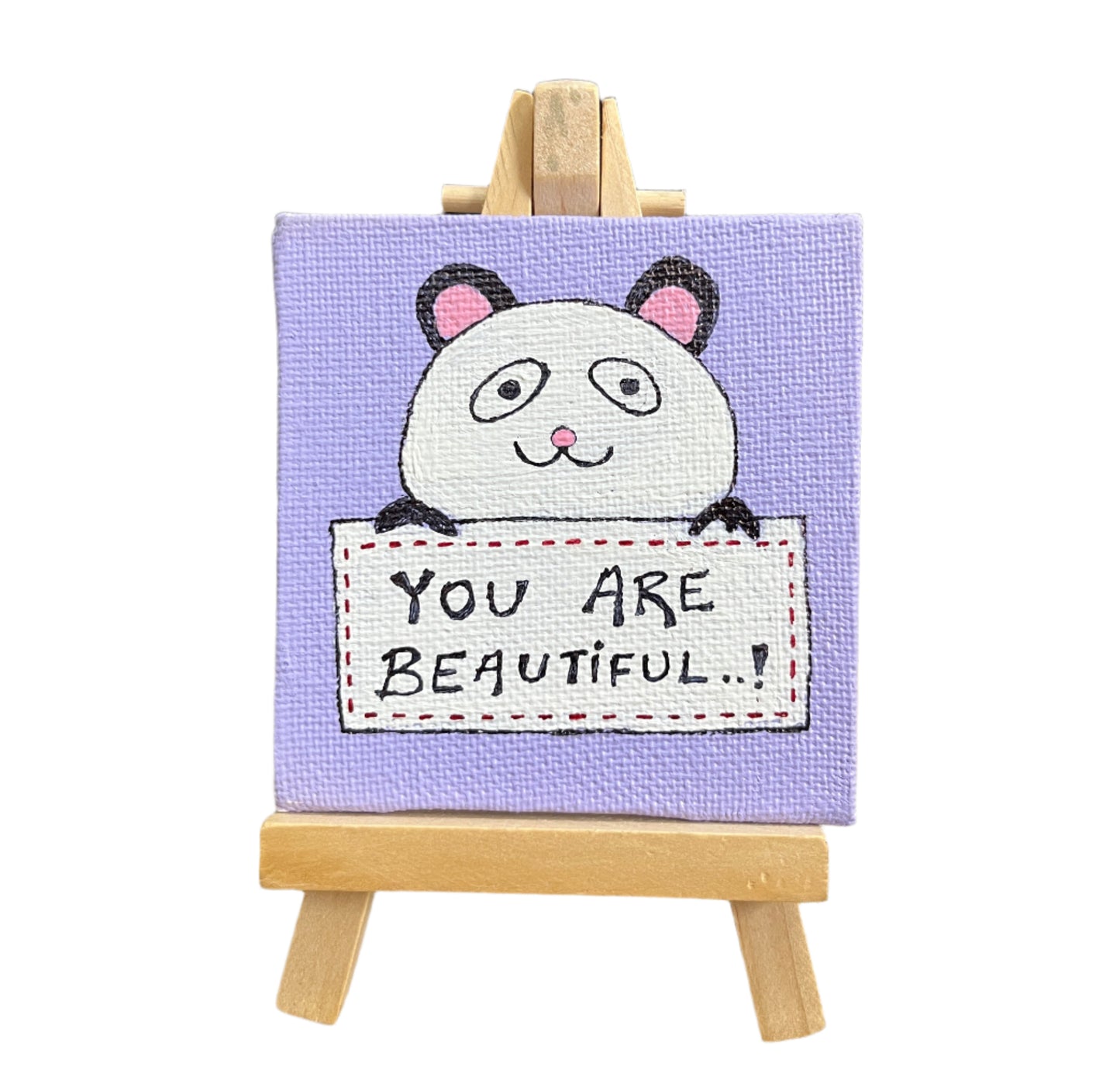 Mini Canvas Painting with Easel Stand