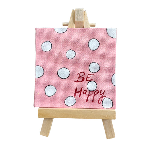 Mini Canvas Painting with Easel Stand