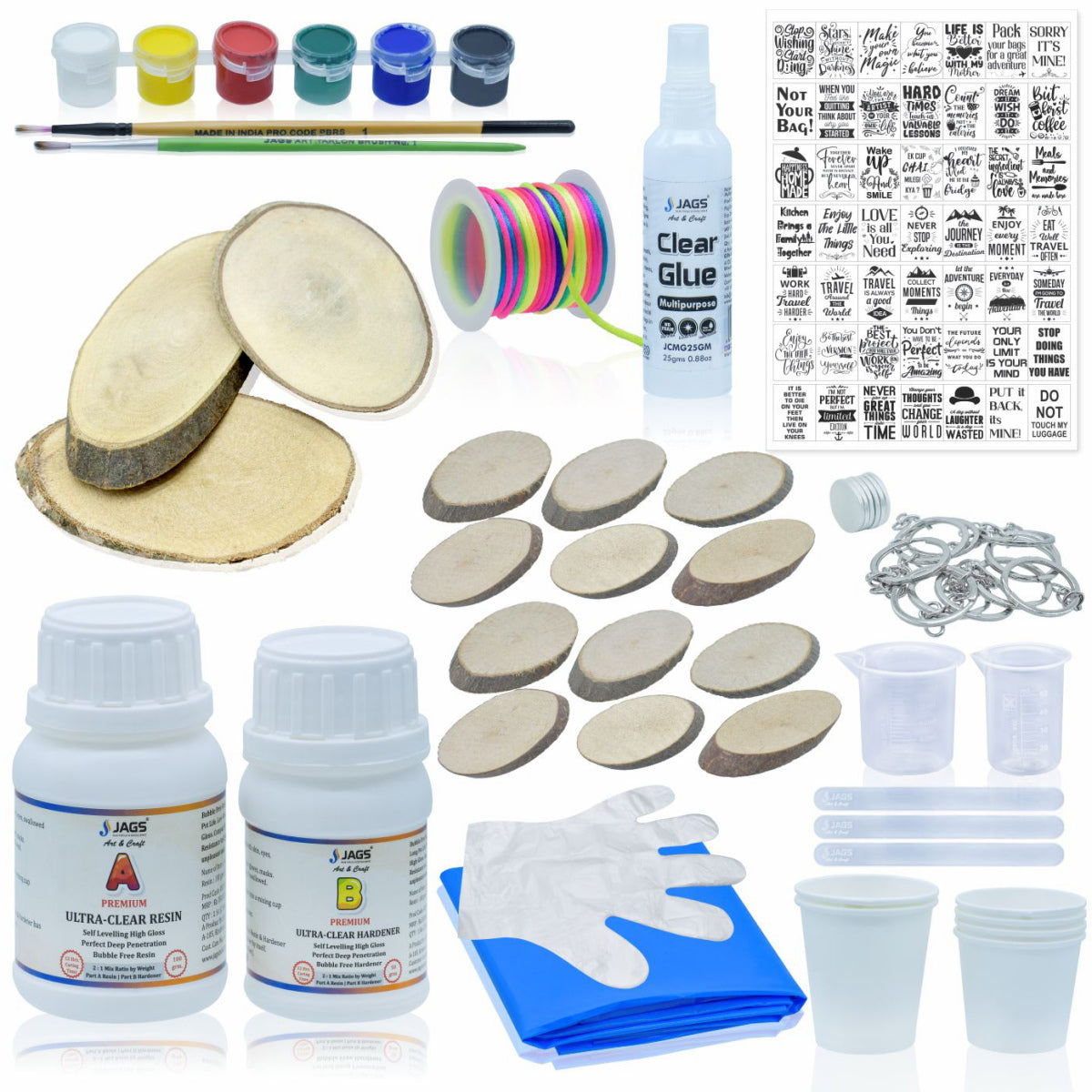 Jags Resin Kit | DIY Resin Kit | 18 in 1