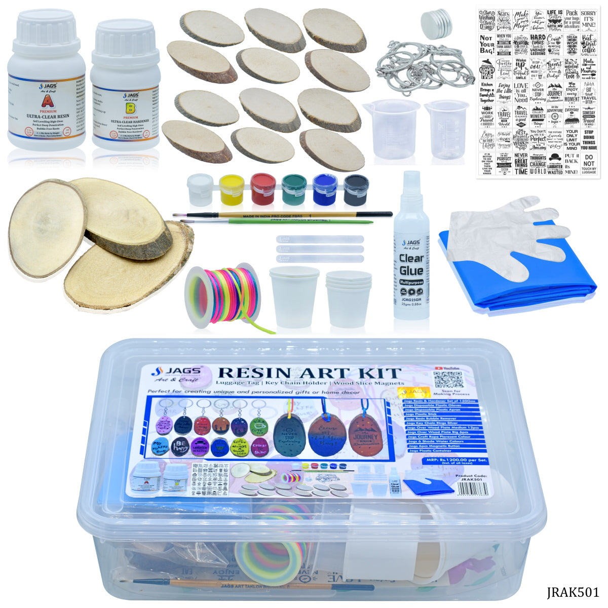 Jags Resin Kit | DIY Resin Kit | 18 in 1
