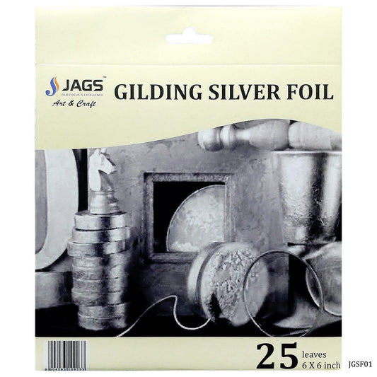 Jags Gilding Silver Foil | 6 x 6 inch