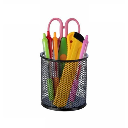 Khyati Metal Round Pen Stand ( Pack of 1 )