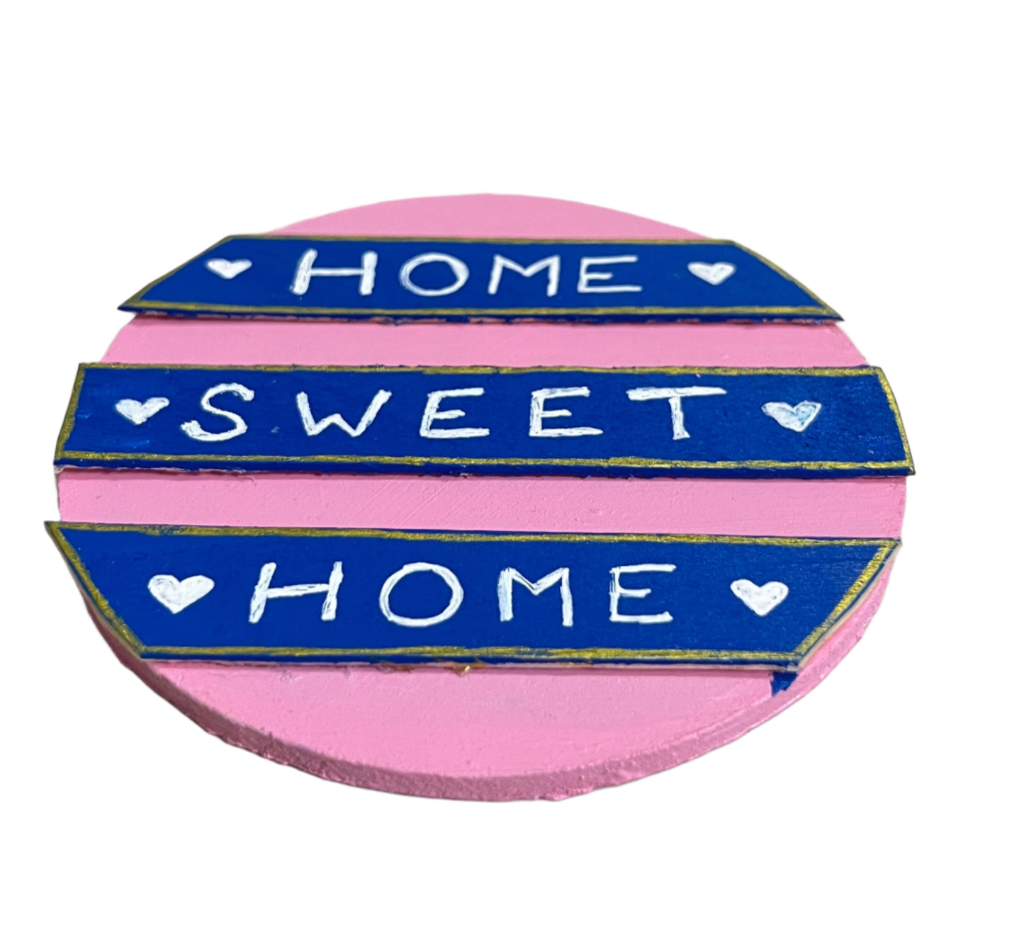 Round MDF Painting |Handmade Mini Painting with Easel