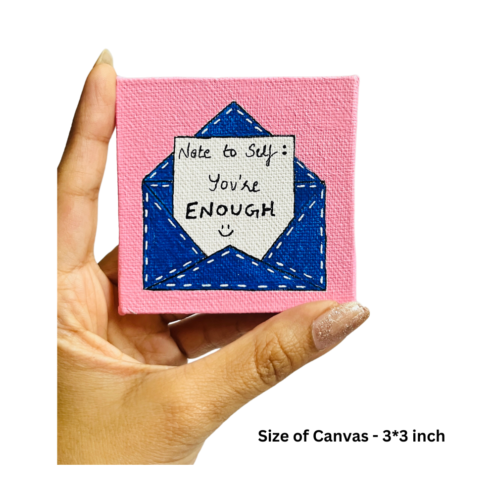 Mini Canvas Painting with Easel Stand