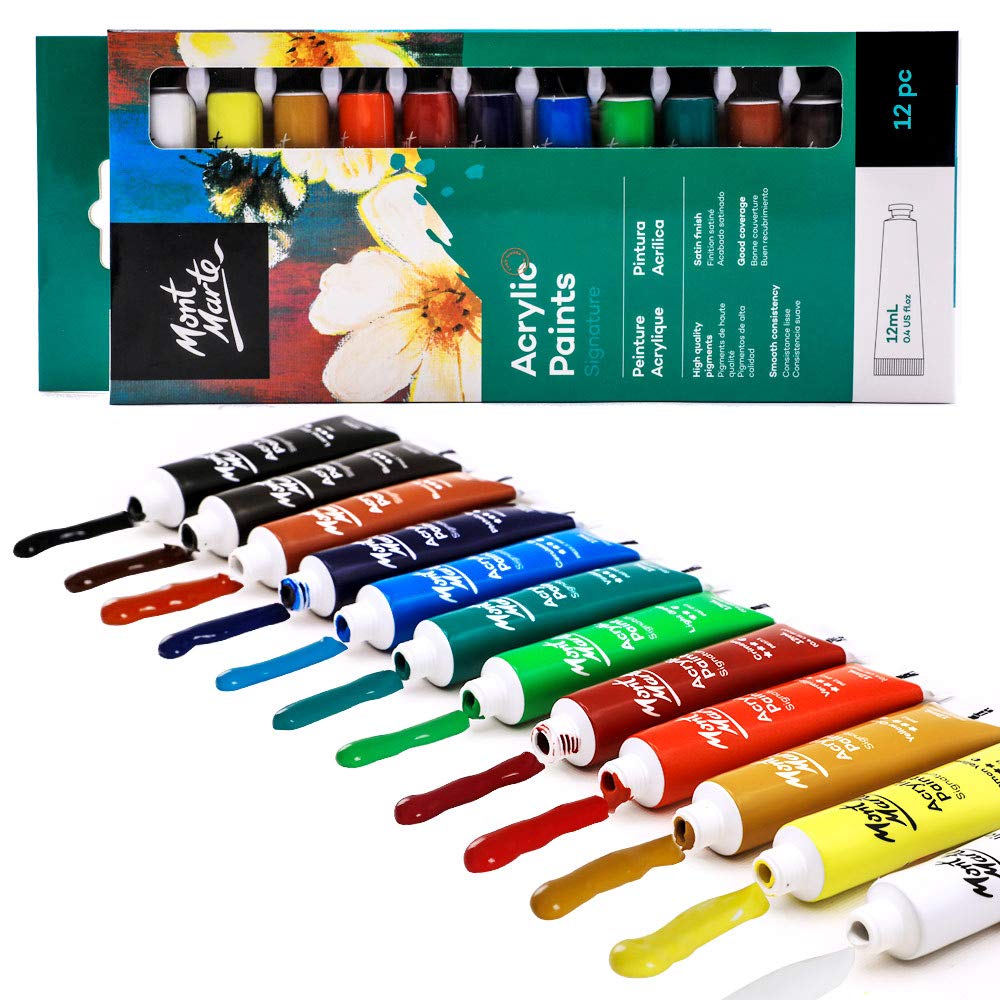 Mont Marte Acrylic Paint Set | 12 Shades