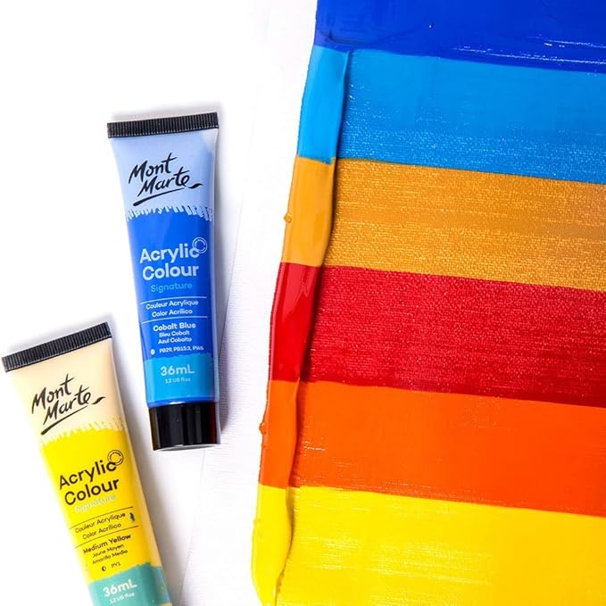 Mont Marte Acrylic Paint Set | 48 Shades | 36ml Each tube