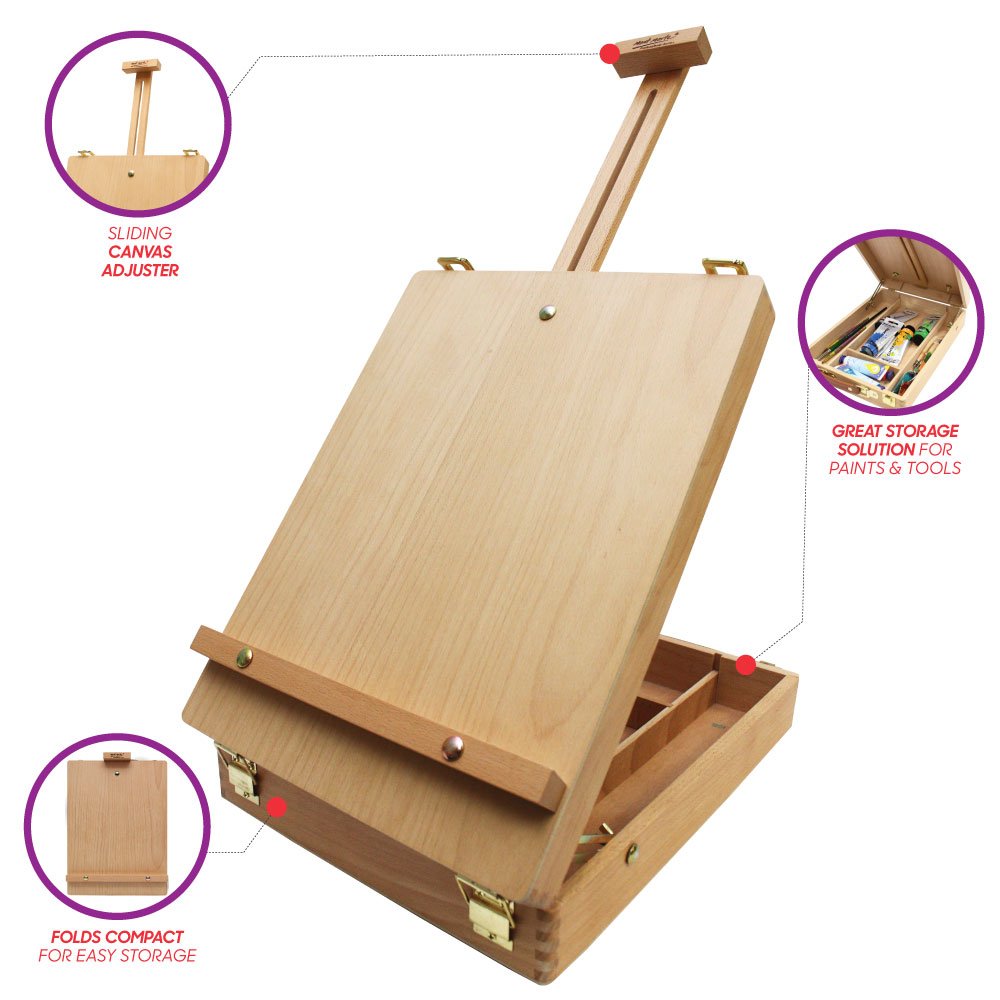 Mont Marte Tabletop Easels for Painting | Desk Box Easels