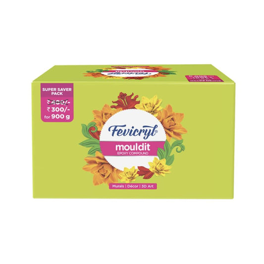 Fevicryl Mould It Clay Set | Modelling and Sculpting |  Air Dry Clay for Art and Craft |900gm