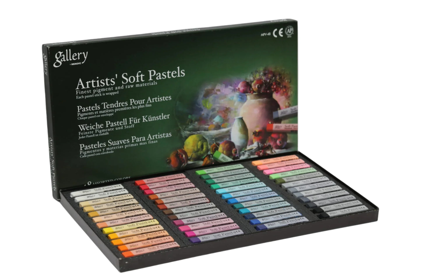 Mungyo Gallery Artists' Soft Pastels - 48 Colors
