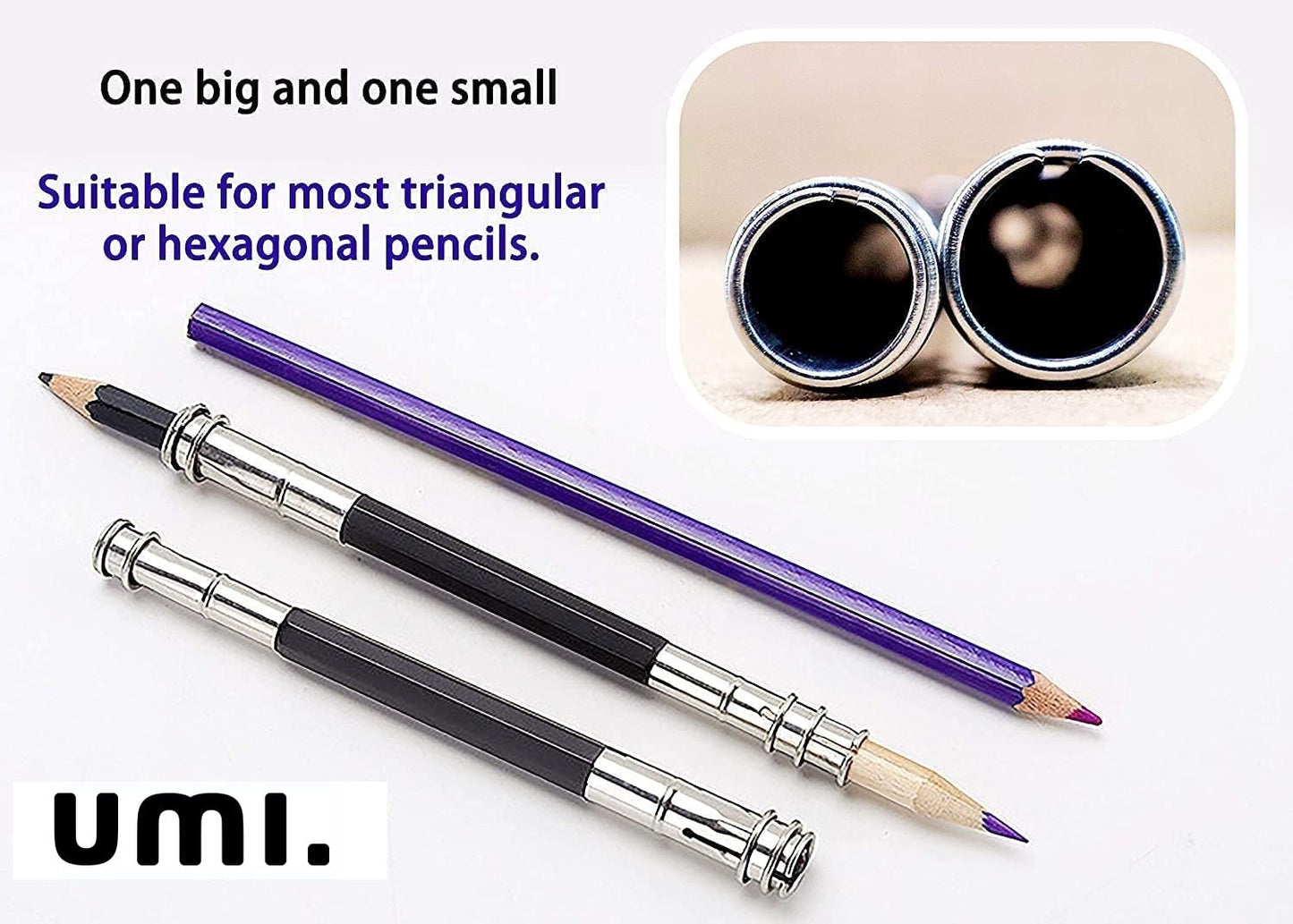 Pencil Extender/Lengthener With Metal Heads| Pack Of 1 | Adjustable Handy Pencil Holder