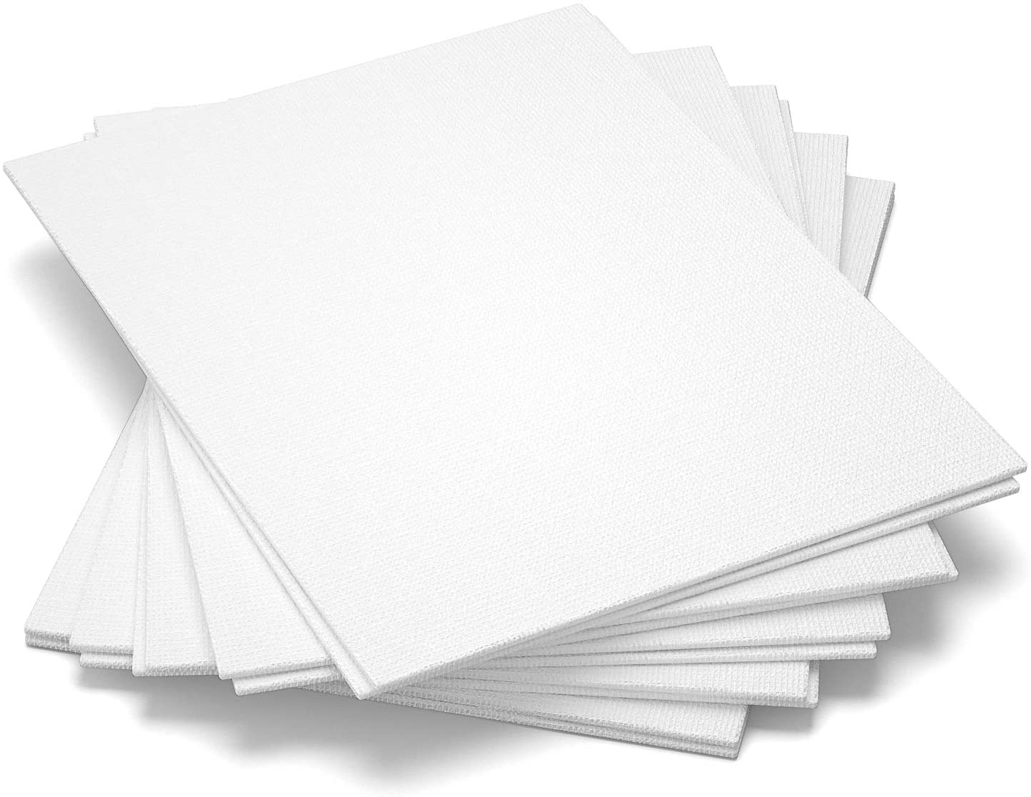 Roy Fine Art Canvas Board | 6 X 6 Inch | 4MM Board Backing | White | Single Piece