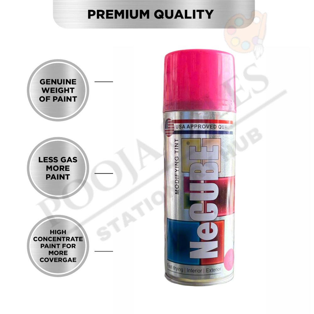 Spray Paint | Pink | DIY, Quick Drying with Gloss Finish | 400ml