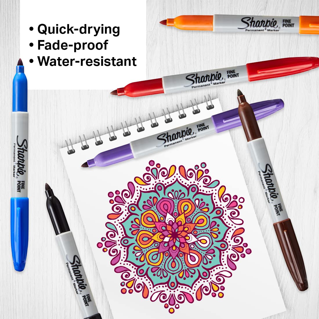 SHARPIE Assorted Permanent Marker Set | Fine Tip | Pack of 8