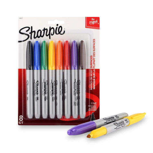 SHARPIE Assorted Permanent Marker Set | Fine Tip | Pack of 8