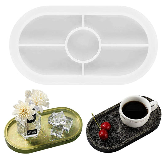 Resin Silicone  Mould Tray | Oval | 4 X 7.5 Inch