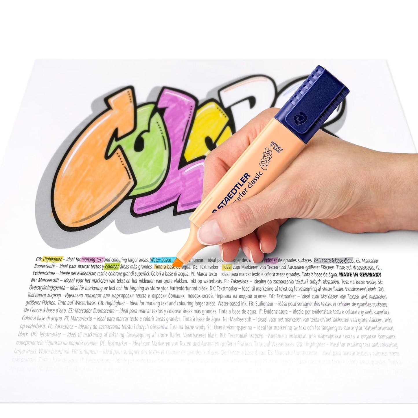 Staedtler Classic Chisel Highlighter Set | Pack of 10