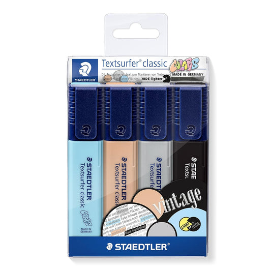 Staedtler Classic Chisel Highlighter Set | Pack of 4