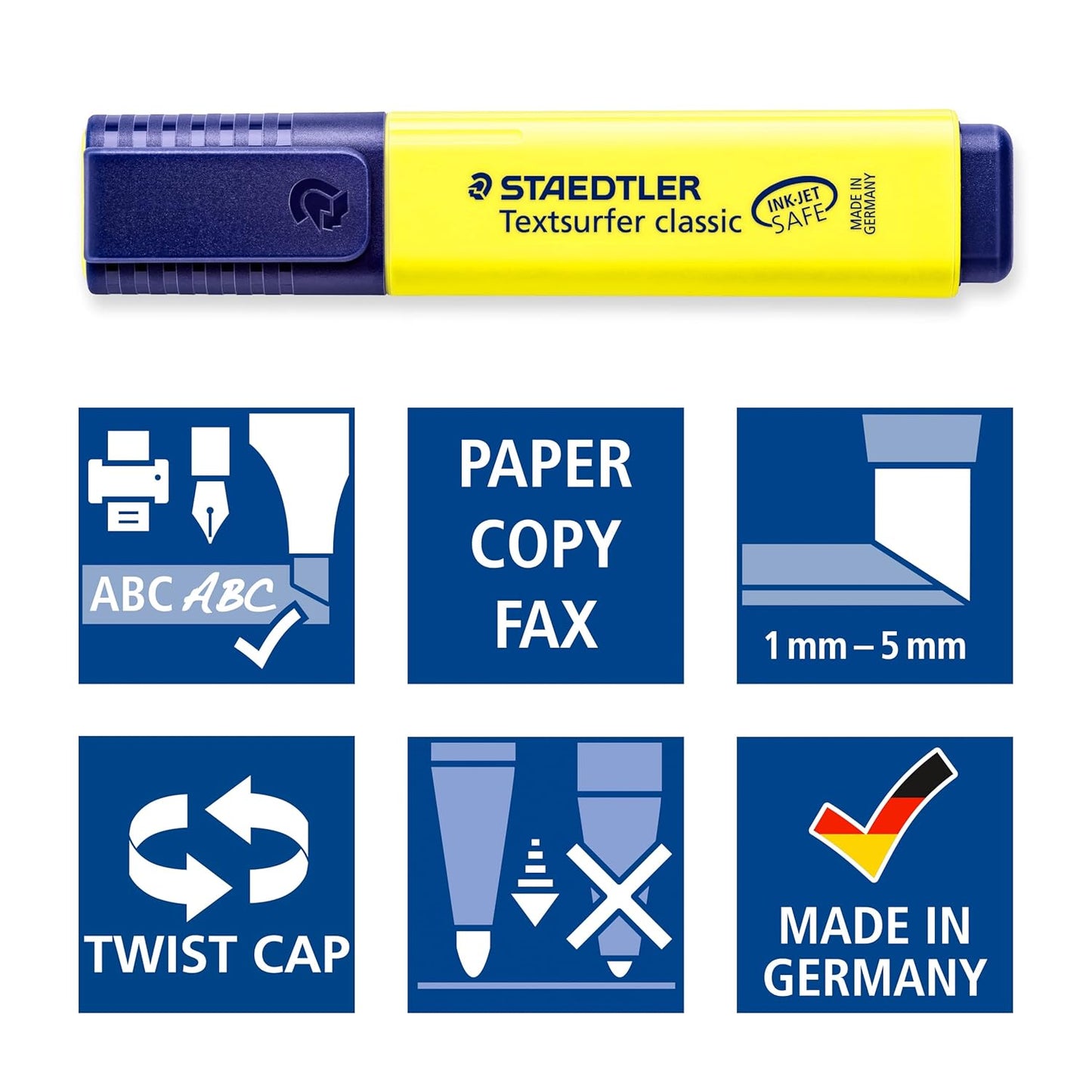 Staedtler Textsurfer Classic 364 WP6 Highlighter Pen | Pack Of 4 & 6