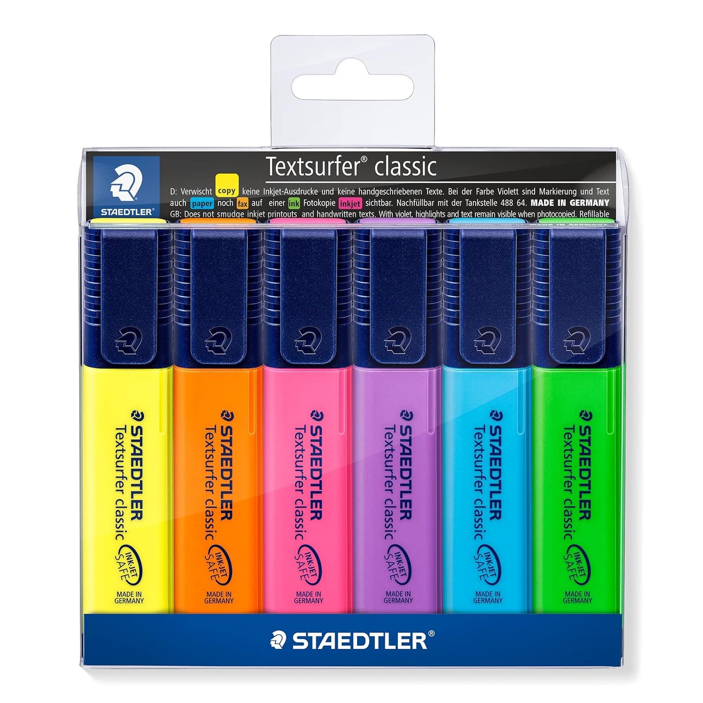 Staedtler Textsurfer Classic 364 WP6 Highlighter Pen | Pack Of 4 & 6