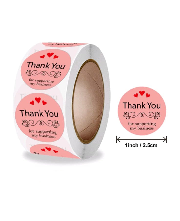 Thank You Sticker Tape | Packaging Stickers | 1 Roll