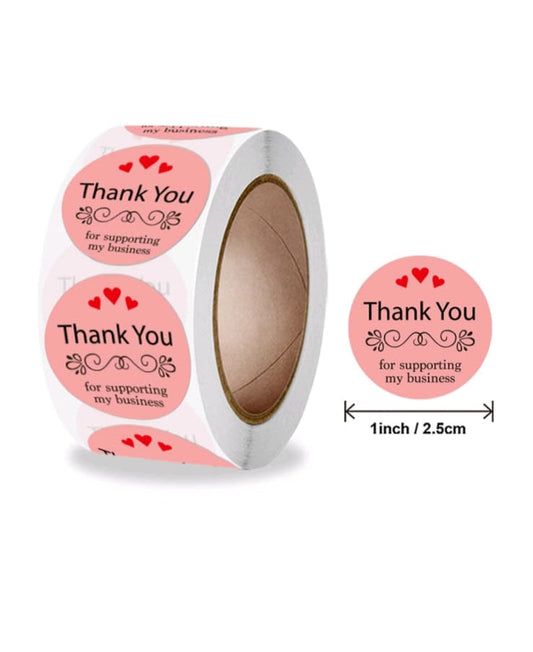 Thank You Sticker Tape | Packaging Stickers | 1 Roll