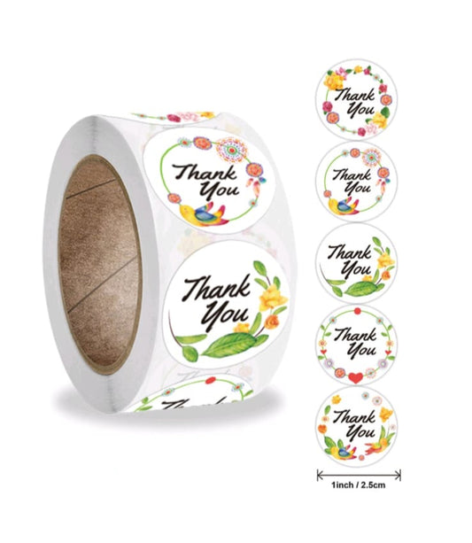 Thank You Sticker Tape | Packaging Stickers | 1 Roll