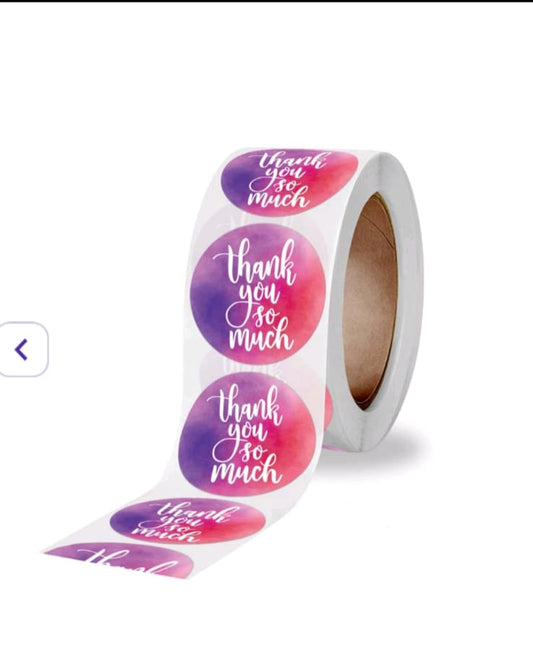 Thank You Sticker Tape | Packaging Stickers | 1 Roll