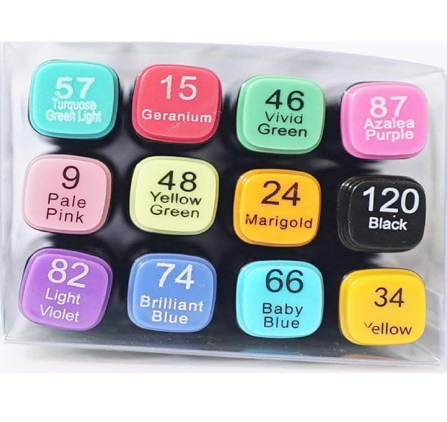 Touch Cool Alcohol Markers Pen Set | Dual Tip | 12 Shades