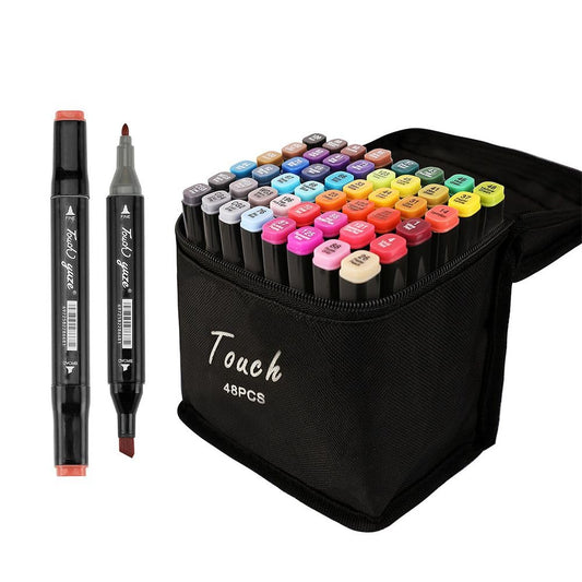 Touch Cool Alcohol Markers Pen Set | Dual Tip | 48 Shades