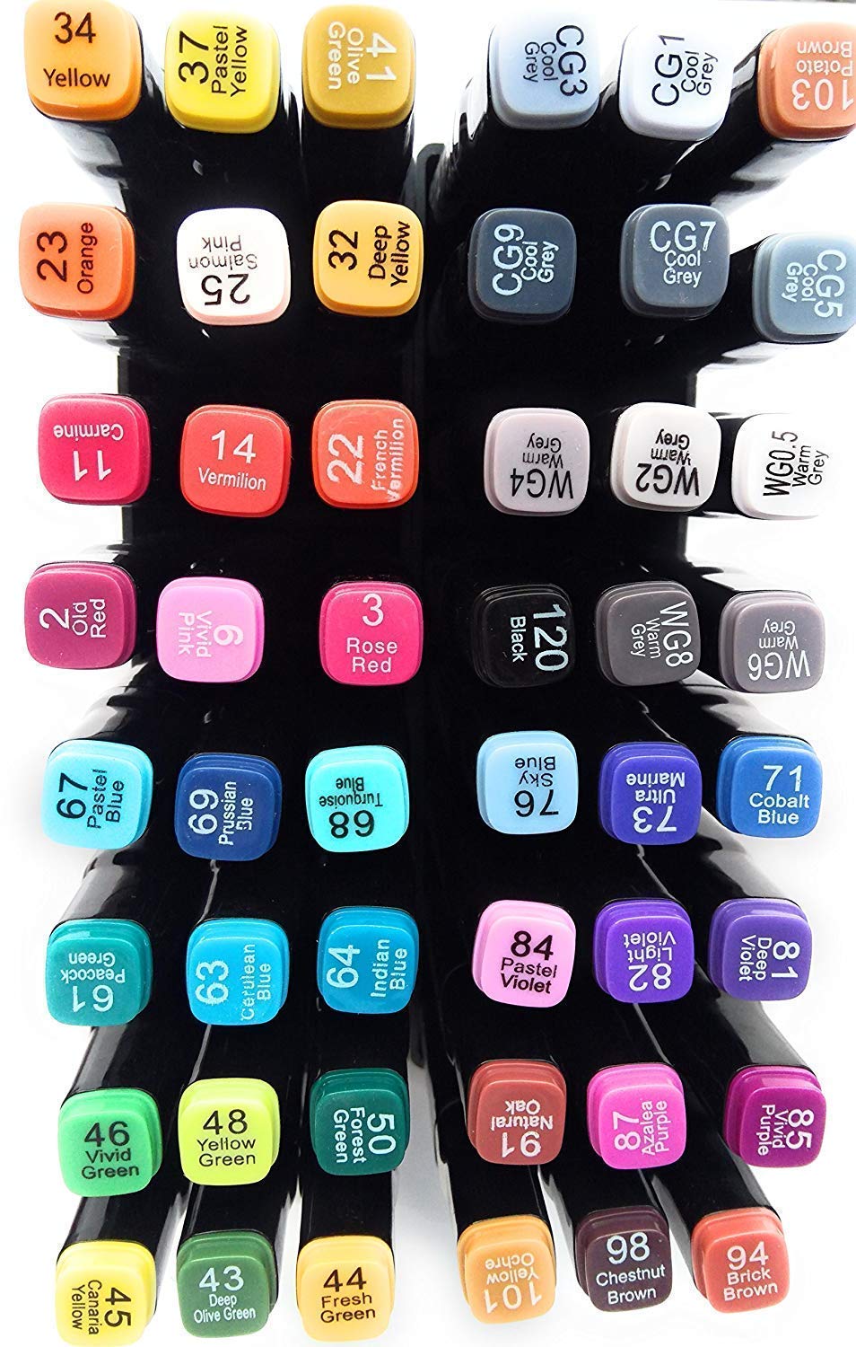 Touch Cool Alcohol Markers Pen Set | Dual Tip | 48 Shades