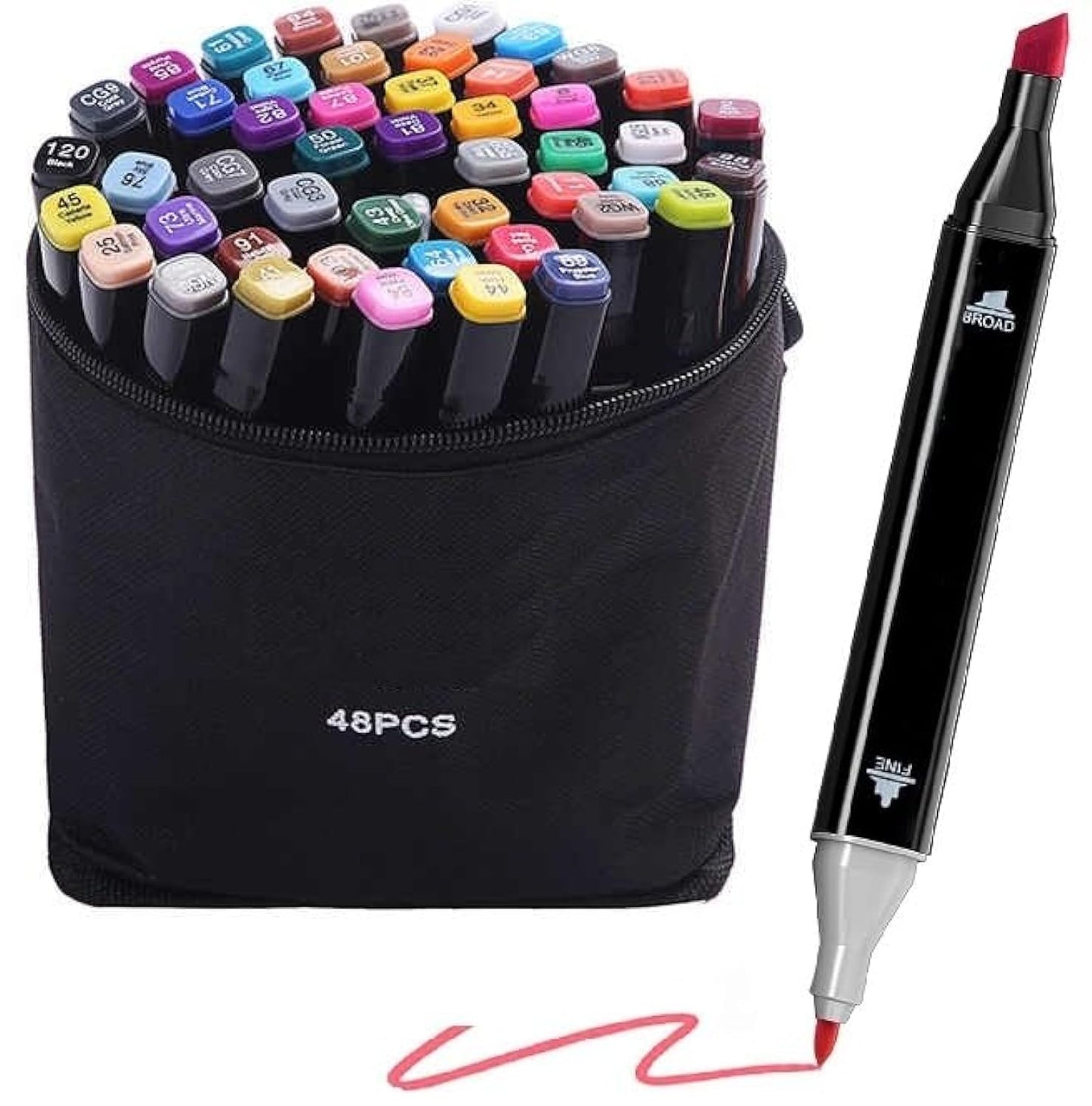 Touch Cool Alcohol Markers Pen Set | Dual Tip | 48 Shades