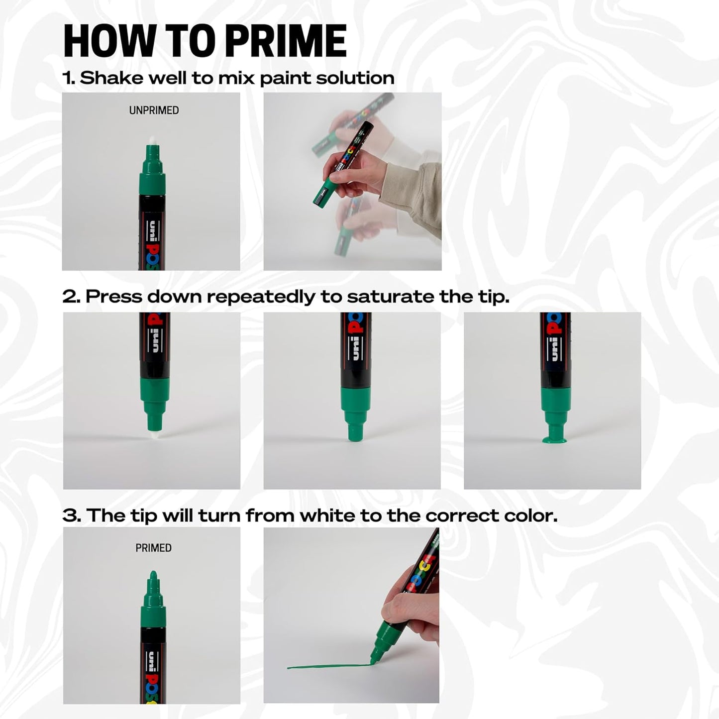 Uni-ball Posca Marker Set | 16 Shades | 3M 0.9-1.3mm Bullet Shaped