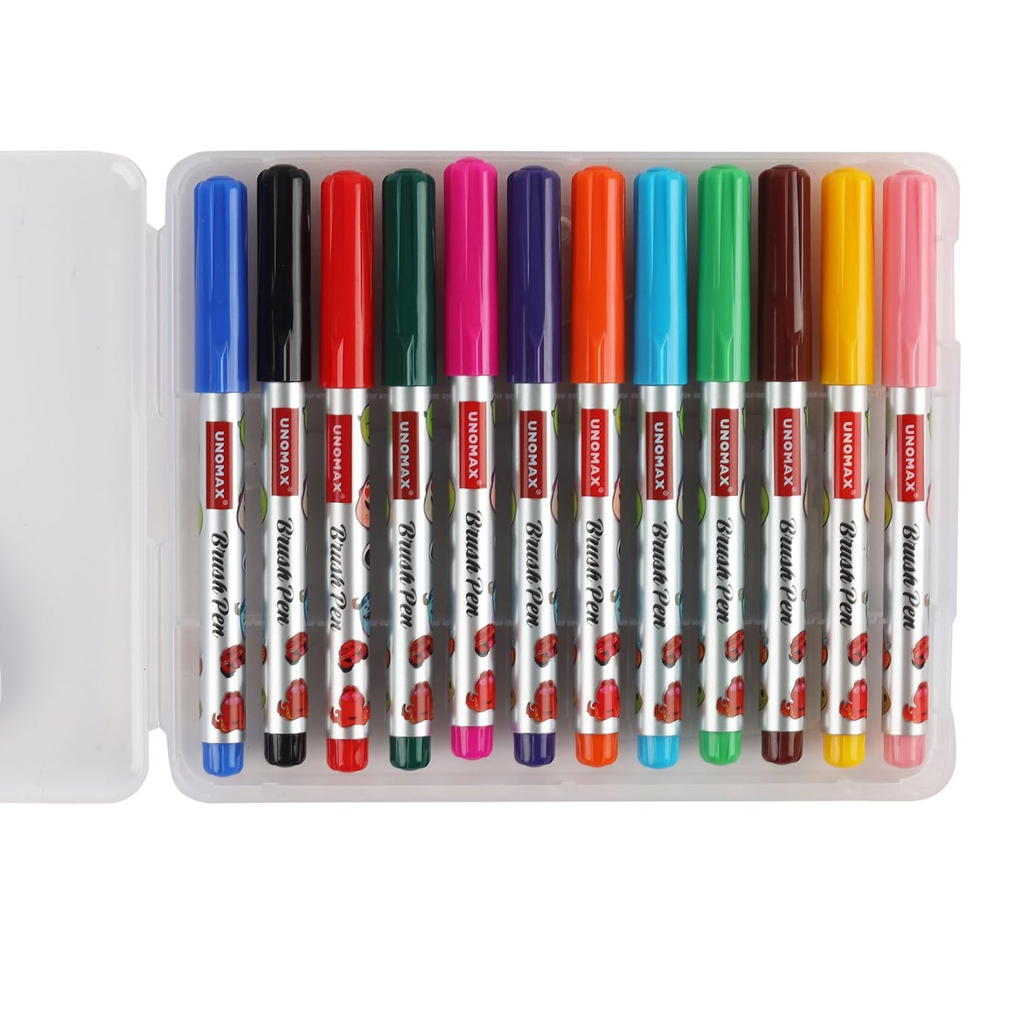 Unomax Brush Pens Felt Tip Pen Set | 12 Shades