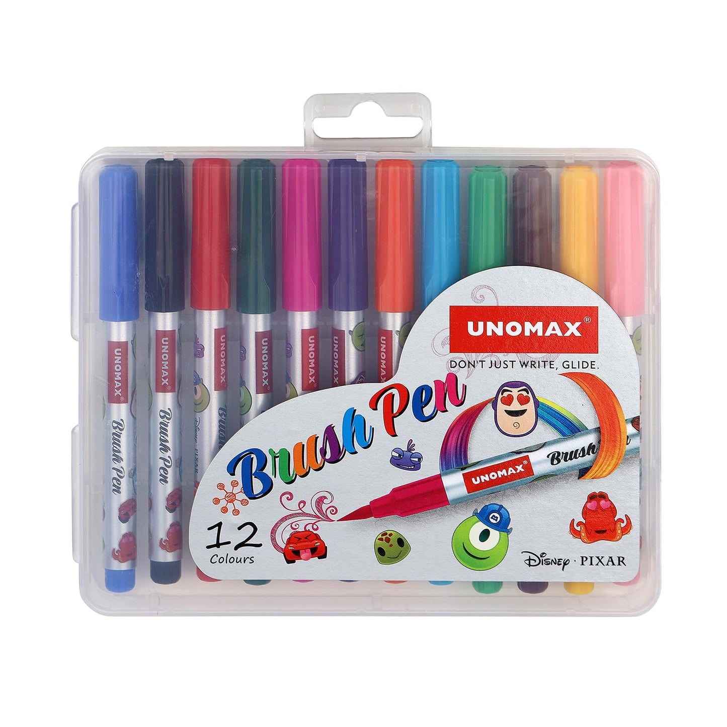 Unomax Brush Pens Felt Tip Pen Set | 12 Shades