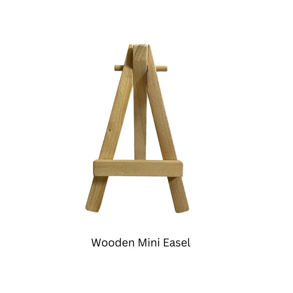 Mini Canvas Painting with Easel Stand