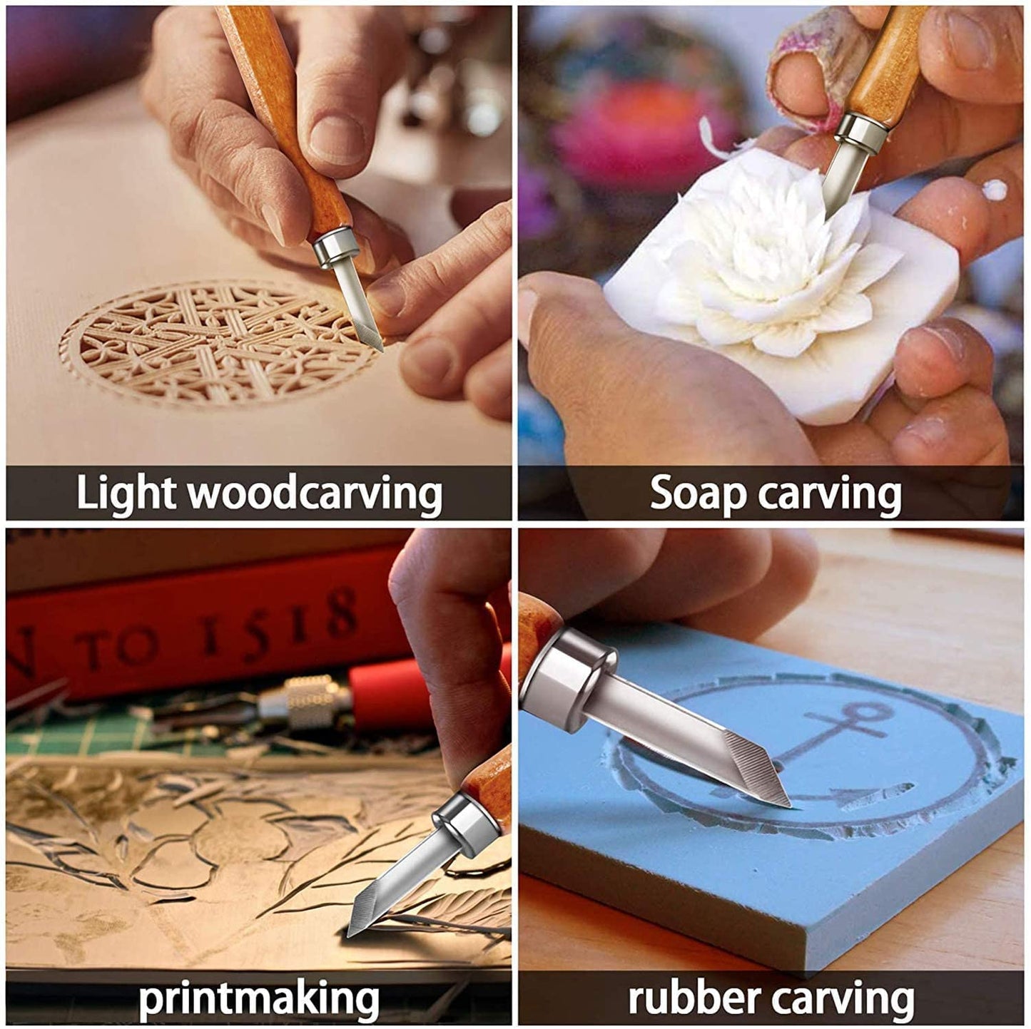 Wood-Carving Tool Set | Pack of 6