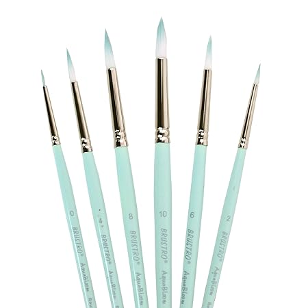 Brustro Aqua Bloom Brush Set | Round brushes | Set of 6