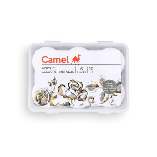 Camel Fabrica Acrylic Metallic Color | 10ml each | 6 Shades