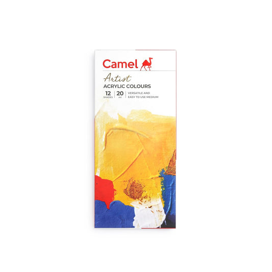 Camel Acrylic Color Box | 20Ml Tubes | 12 Shades