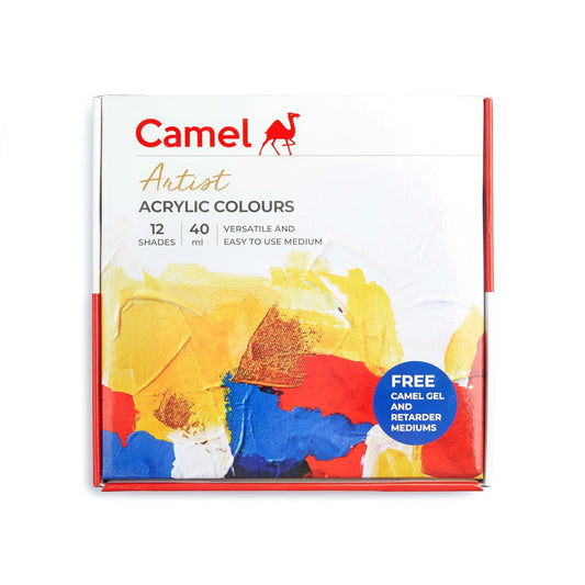 Camel Artist Acrylic Colour Set | 40ml | 12 Shades