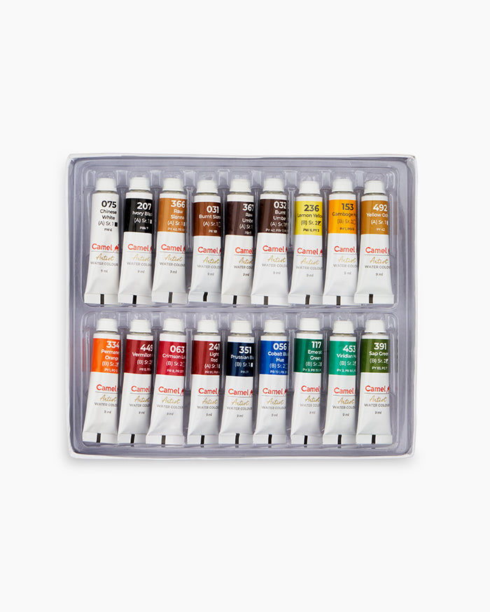 Camel Artist Water Colours Set | 9ml | 18 Shades