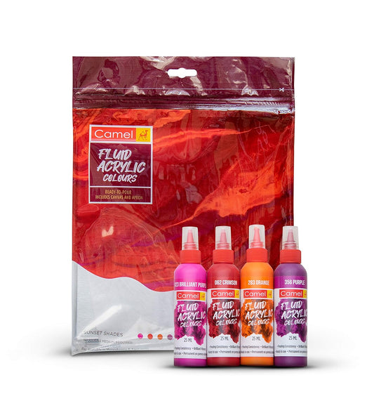 Camel Fluid Acrylic Kit-Sunset Series