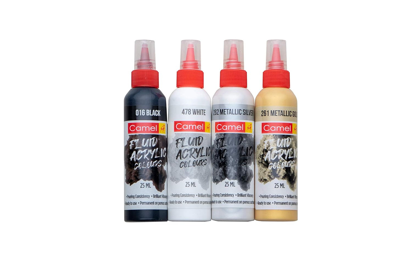 Camel Fluid Acrylic Kit - Monochrome Series