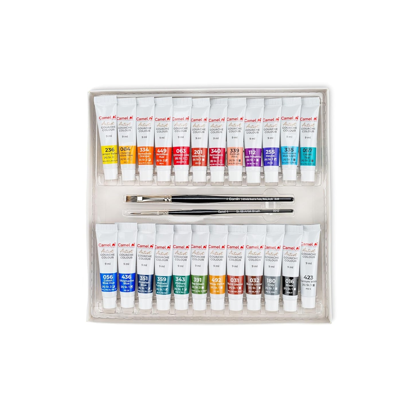 Camel Artist Gouache Colour Set | 24 Shades | 9ml