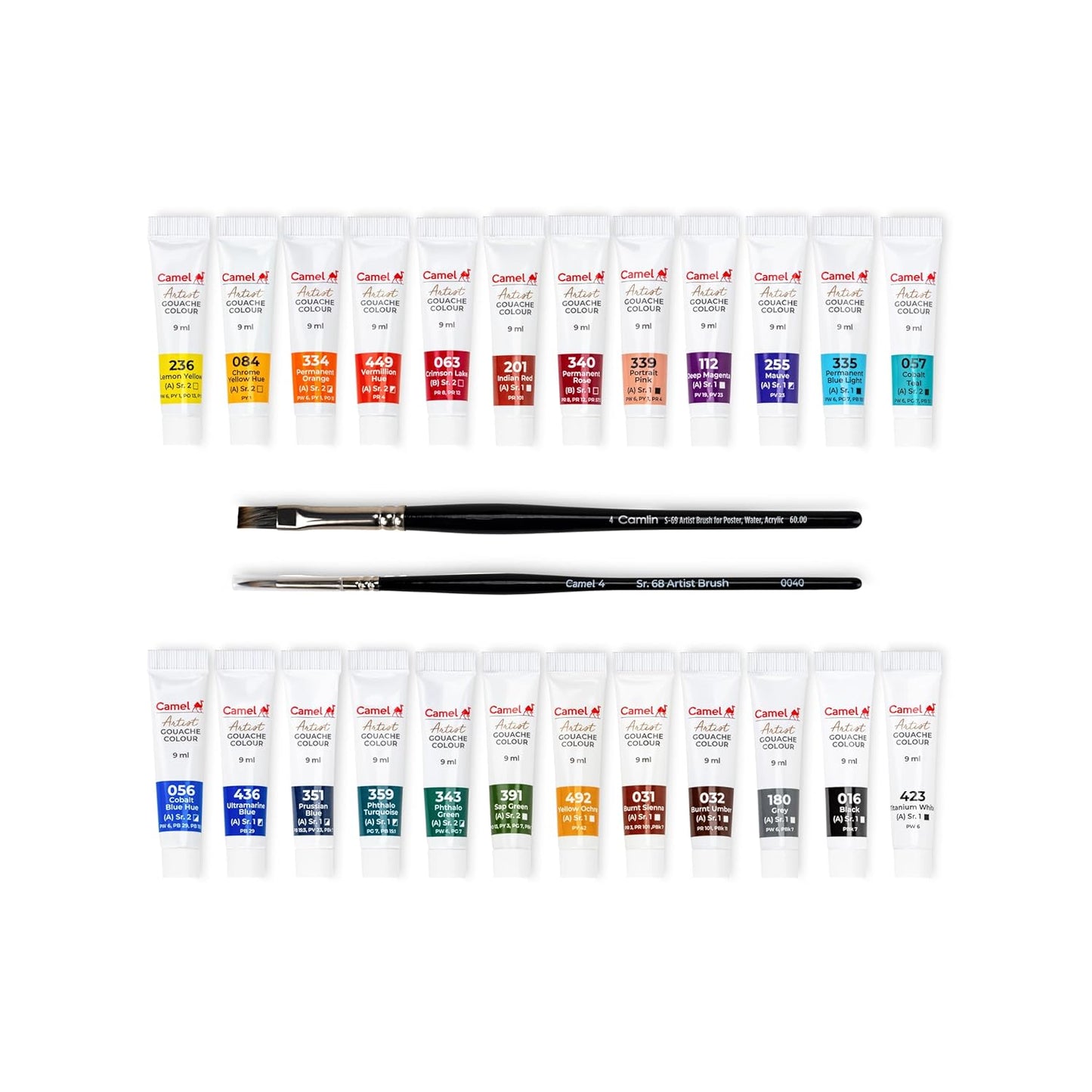 Camel Artist Gouache Colour Set | 24 Shades | 9ml